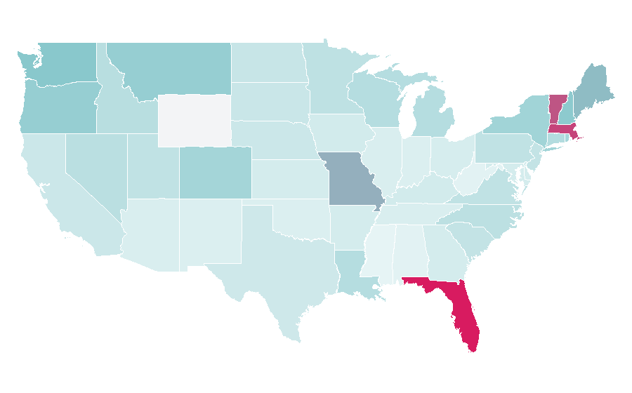 Affinity by region — Marsala, United States