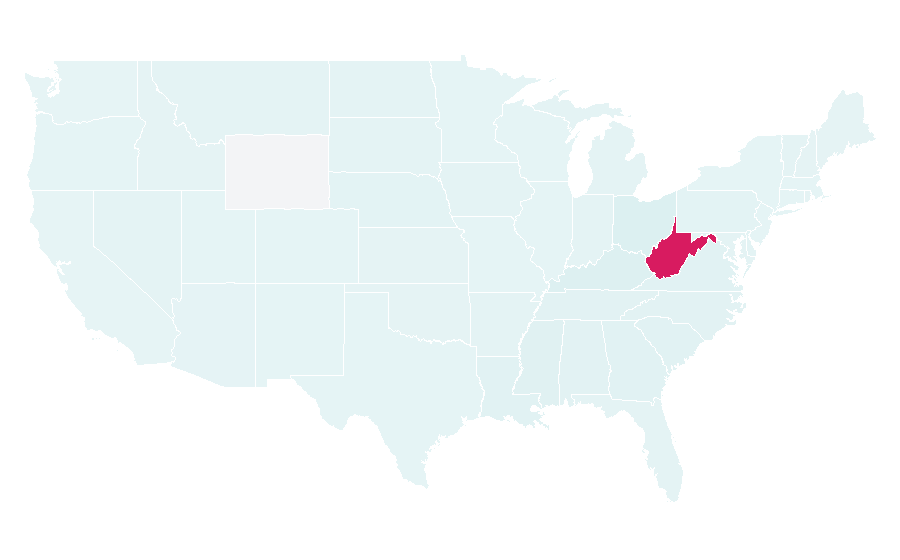 Affinity by region — Marshall Thundering Herd football, United States
