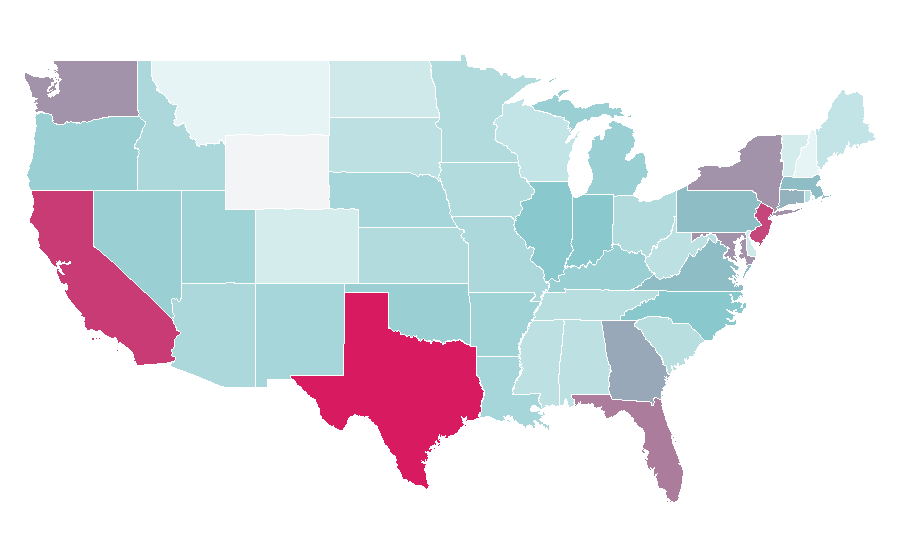 Affinity by region — Marshmallow, United States