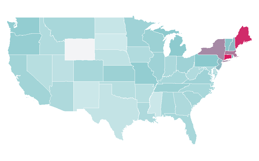 Affinity by region — Martha Stewart, United States