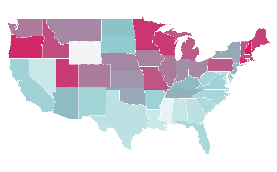 Affinity by region — Martin Short, United States