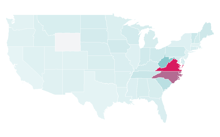 Affinity by region — Martinsville Speedway, United States