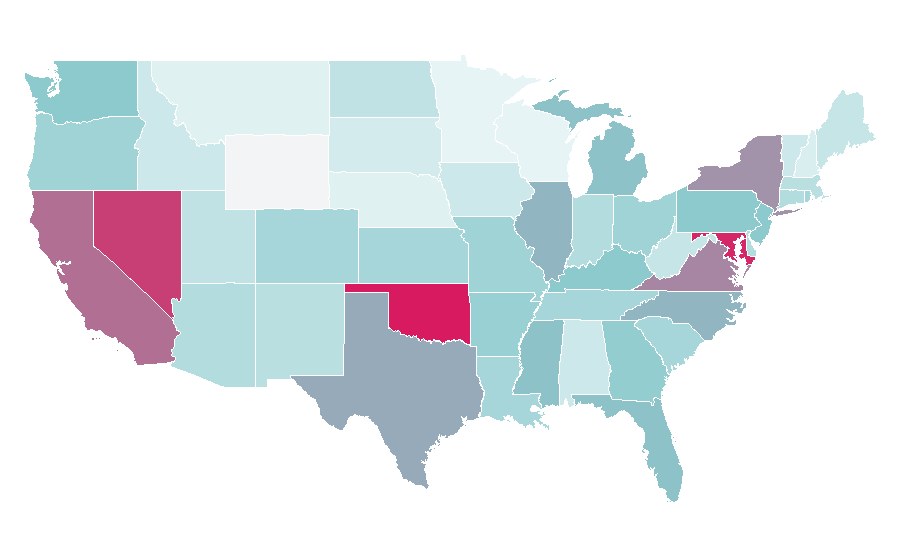 Affinity by region — Marvel Universe, United States