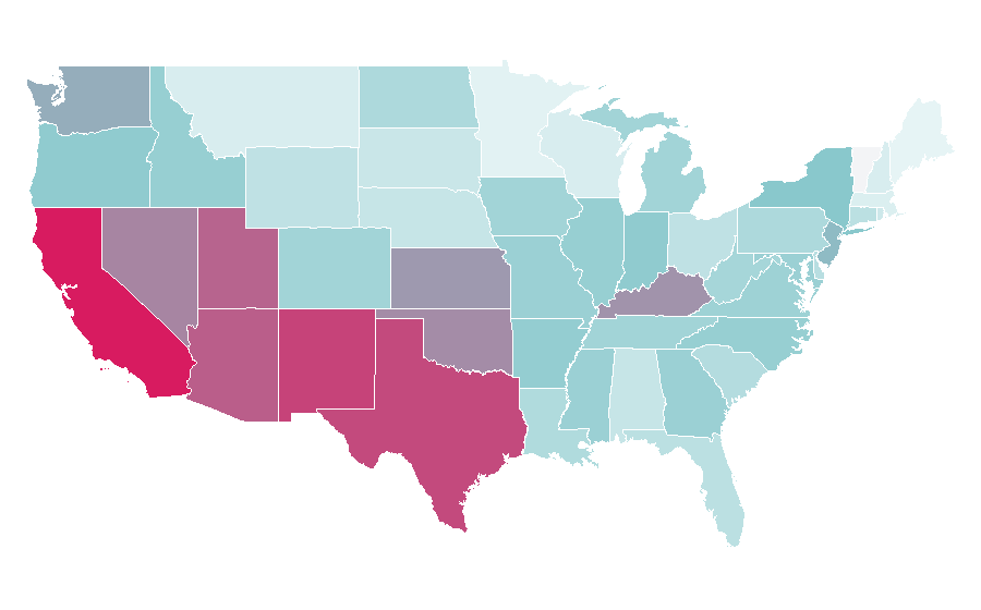 Affinity by region — Marvel Zombies, United States