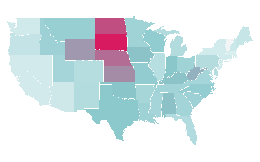 Affinity by region — Mary Kay, United States