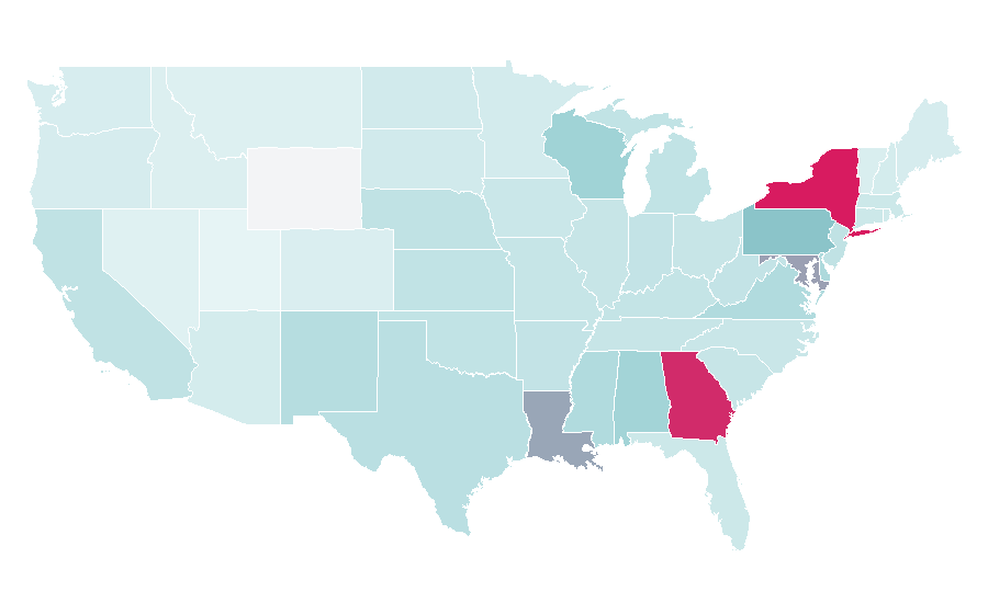 Affinity by region — Mary (mother of Jesus), United States