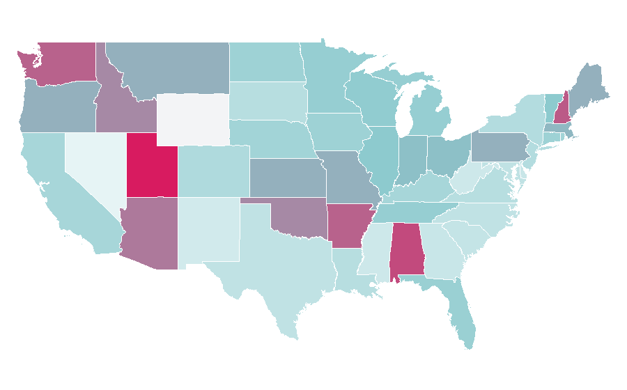 Affinity by region — Mary Poppins (musical), United States