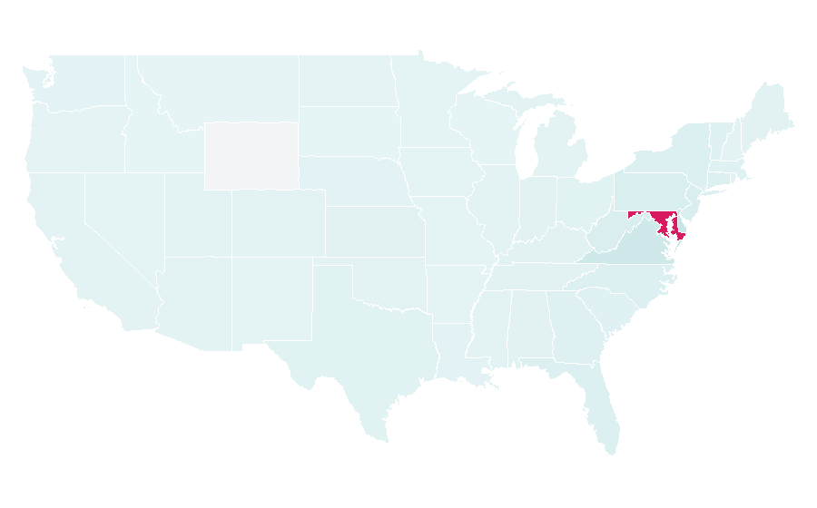 Affinität nach Region — Maryland, USA