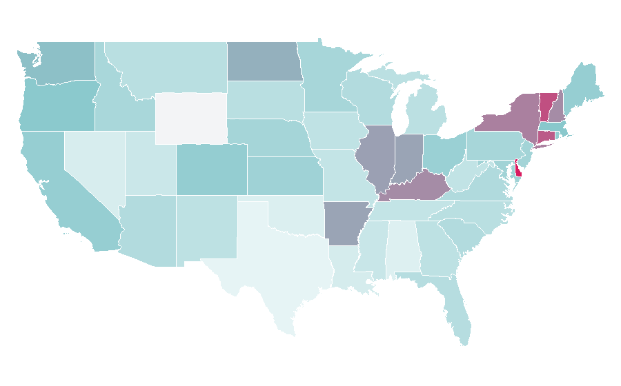 Affinity by region — Mashable, United States