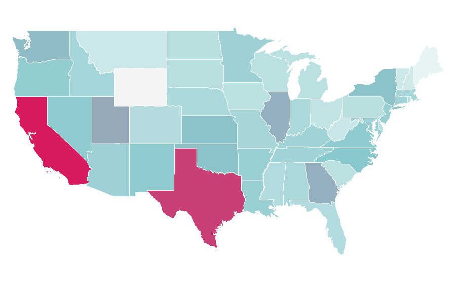 Affinity by region — Masking tape, United States