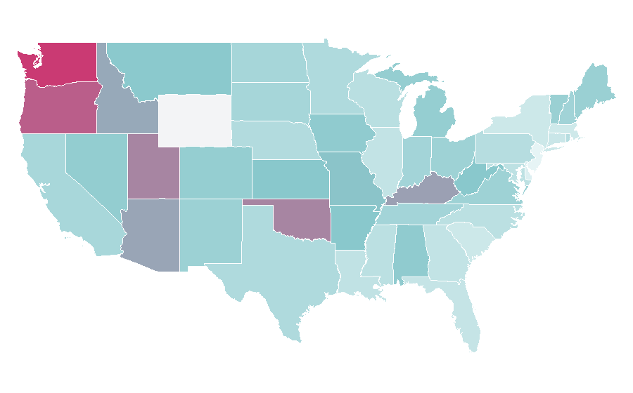 Affinity by region — Mass Effect, United States