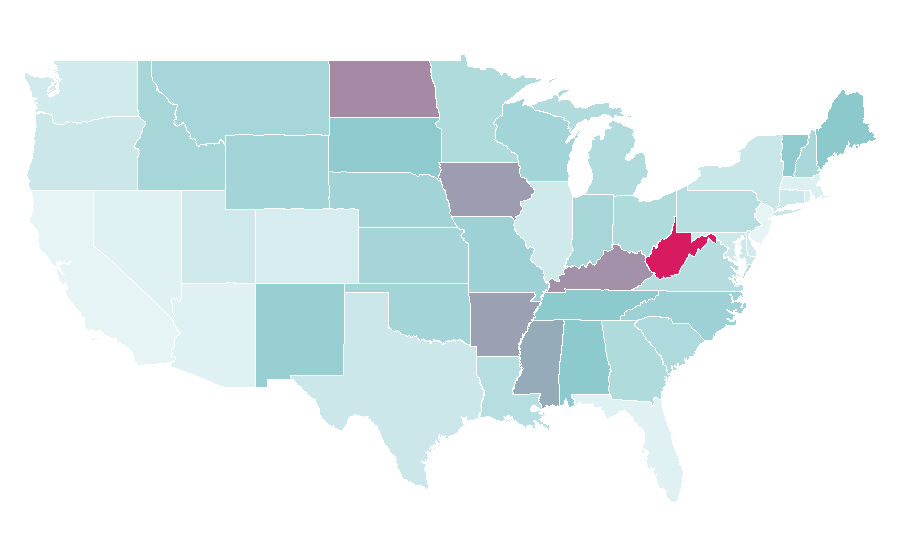 Affinity by region — Massey Ferguson, United States