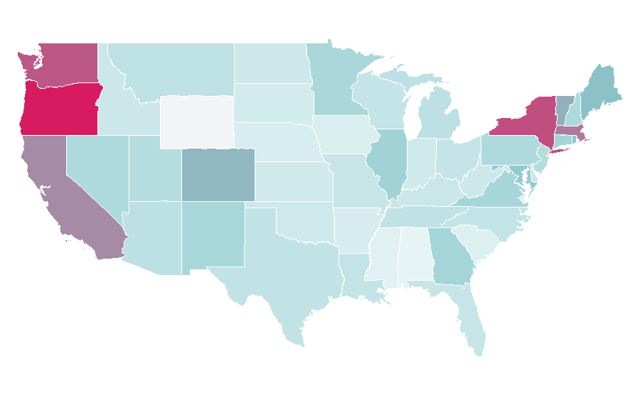 Affinity by region — Massive Attack, United States
