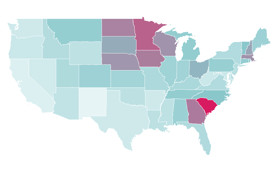 Affinité par région — Master (Buffy the Vampire Slayer), États-Unis