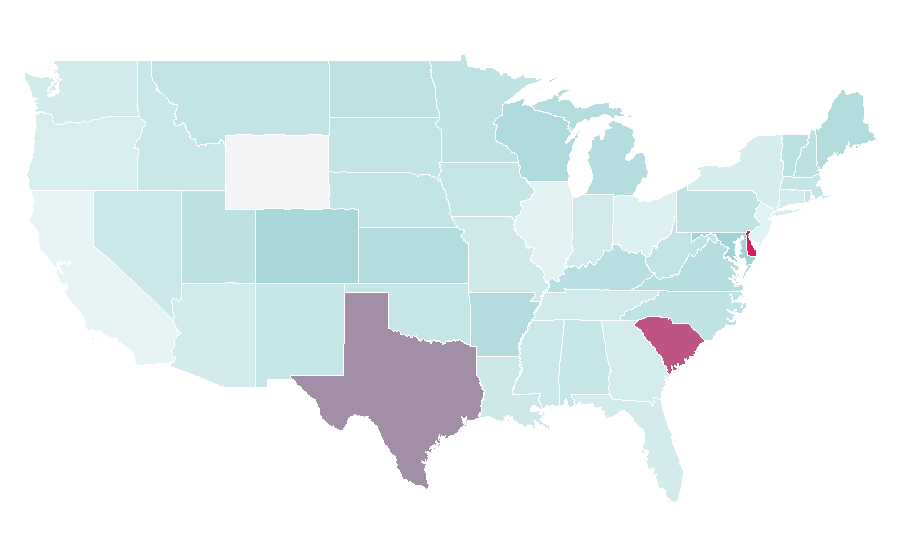 Affinity by region — Master electrician, United States