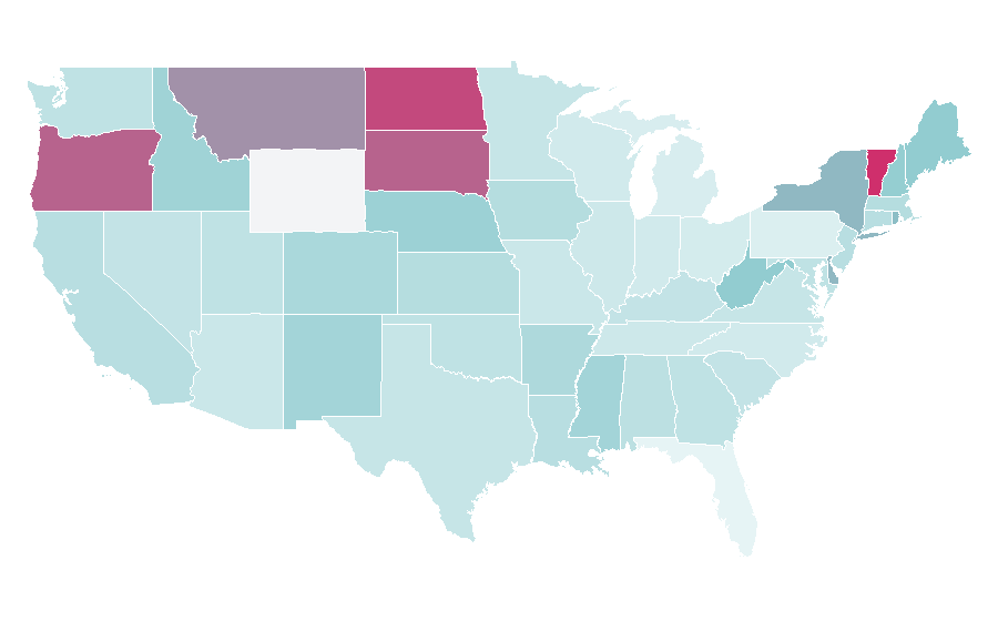 Affinity by region — Master of Business, United States