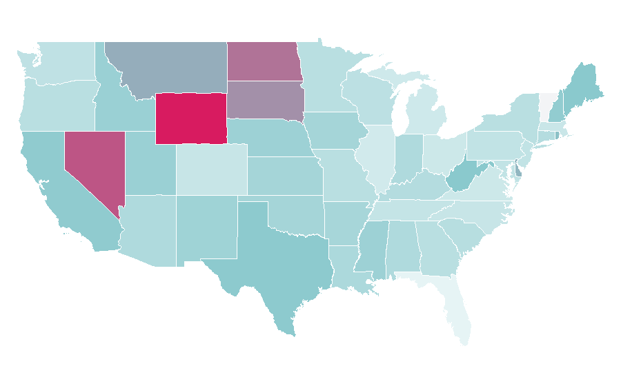 Affinity by region — Mathematics education, United States