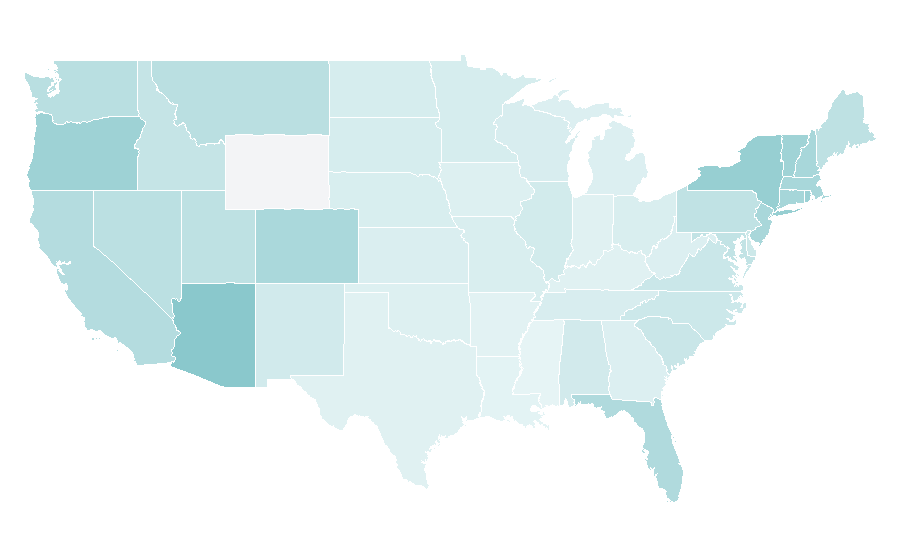 Affinity by region — Matisyahu, United States