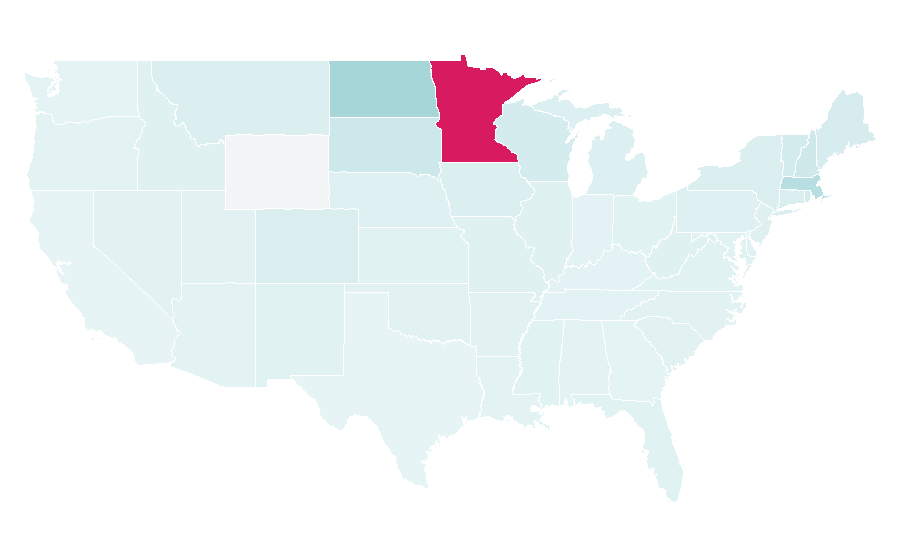 Affinity by region — Matt Boldy, United States