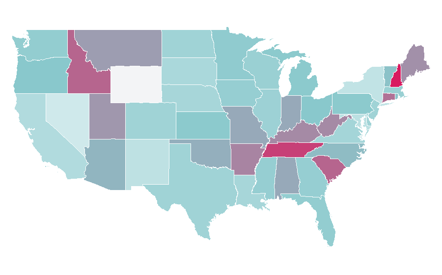 Affinity by region — Matt Czuchry, United States