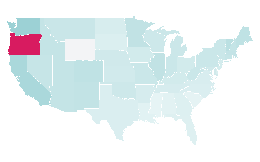 Affinity by region — Matt Groening, United States