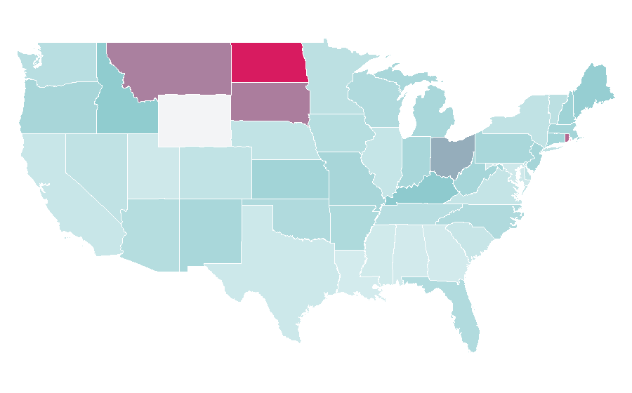 Affinité par région — Matt Rife, États-Unis