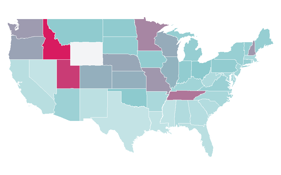 Affinity by region — Matt Walsh (comedian), United States