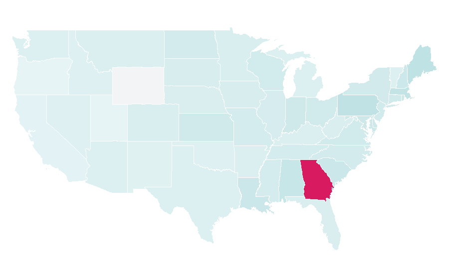 Affinity by region — Matthew Ryan (musician), United States