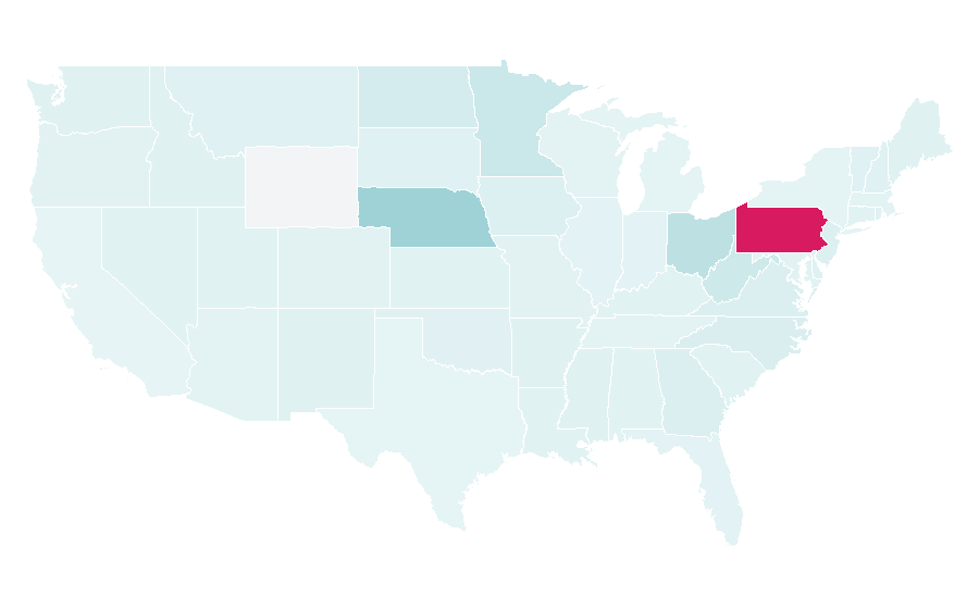 Affinity by region — Mattress Factory, United States