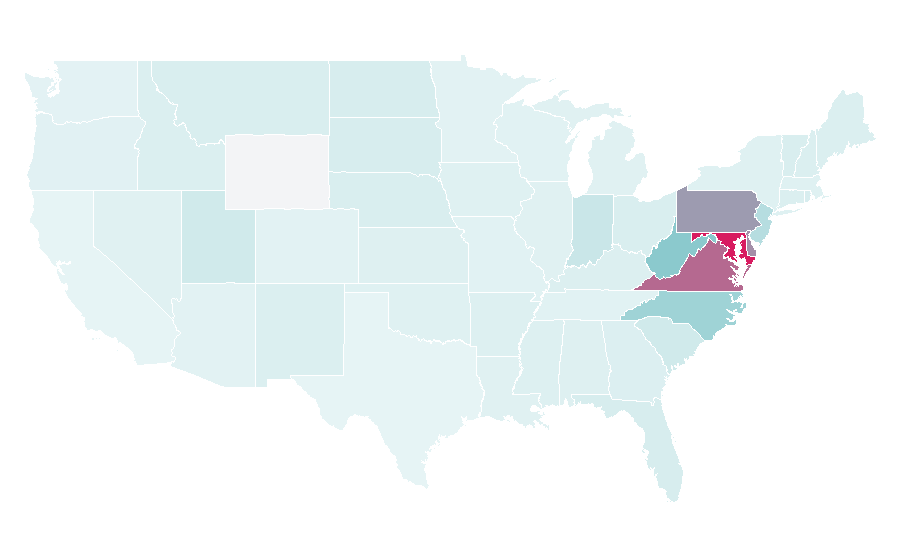 Affinity by region — Mattress Warehouse, United States