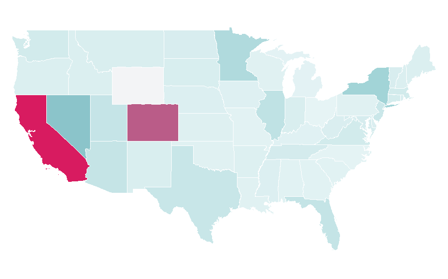 Affinity by region — Mau P, United States