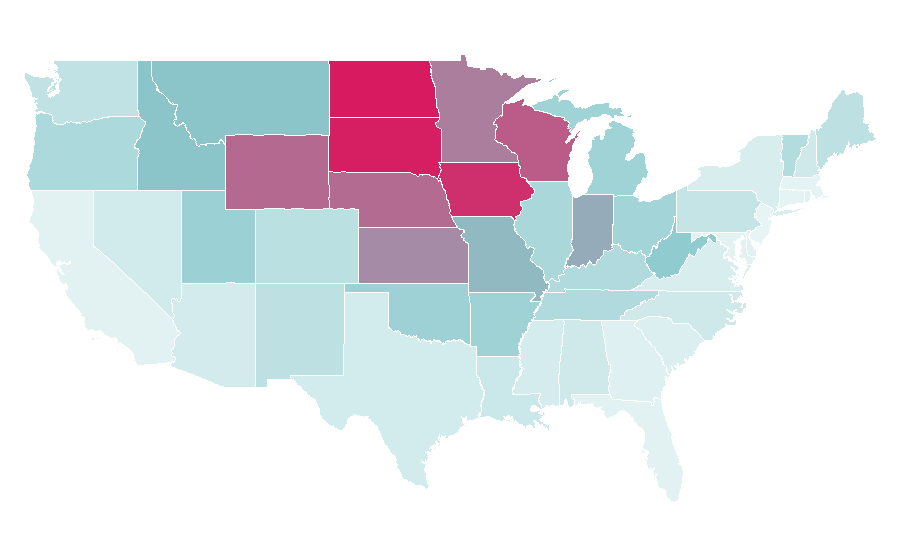 Affinity by region — Maurices, United States