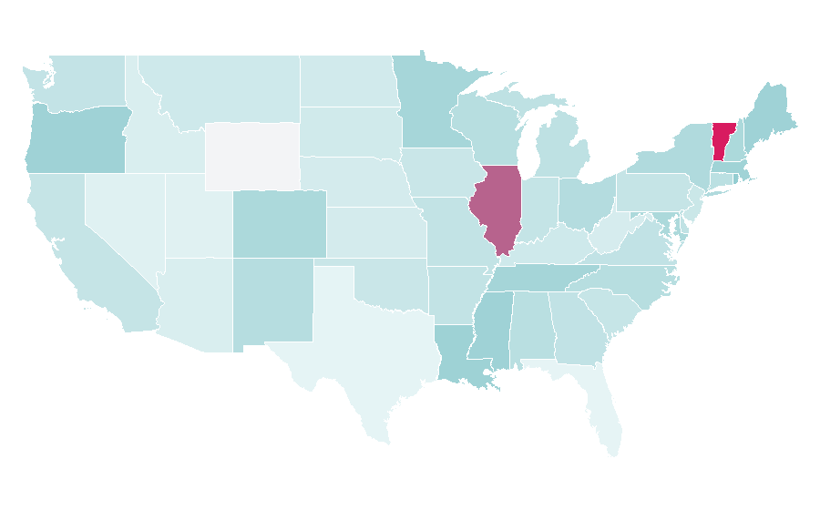 Affinity by region — Mavis Staples, United States