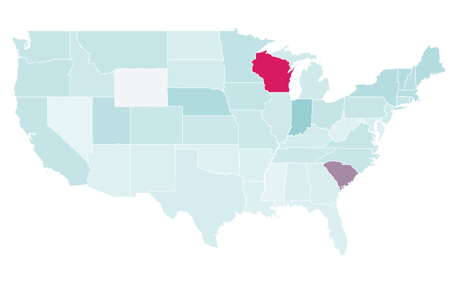 Affinity by region — Maxim (magazine), United States