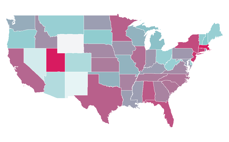 Affinity by region — Maxton Hall, United States