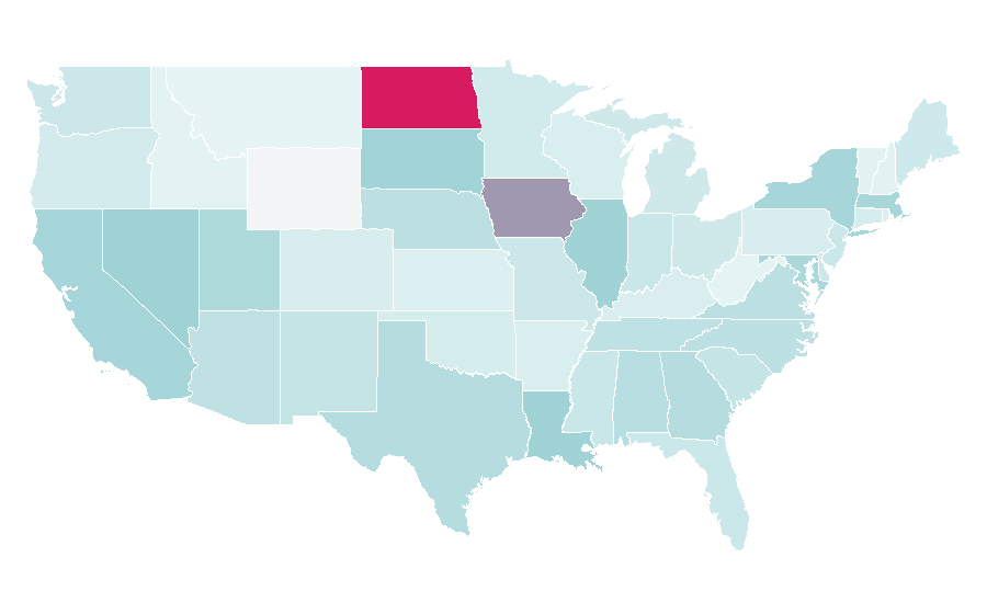 Affinity by region — Maxwell (musician), United States