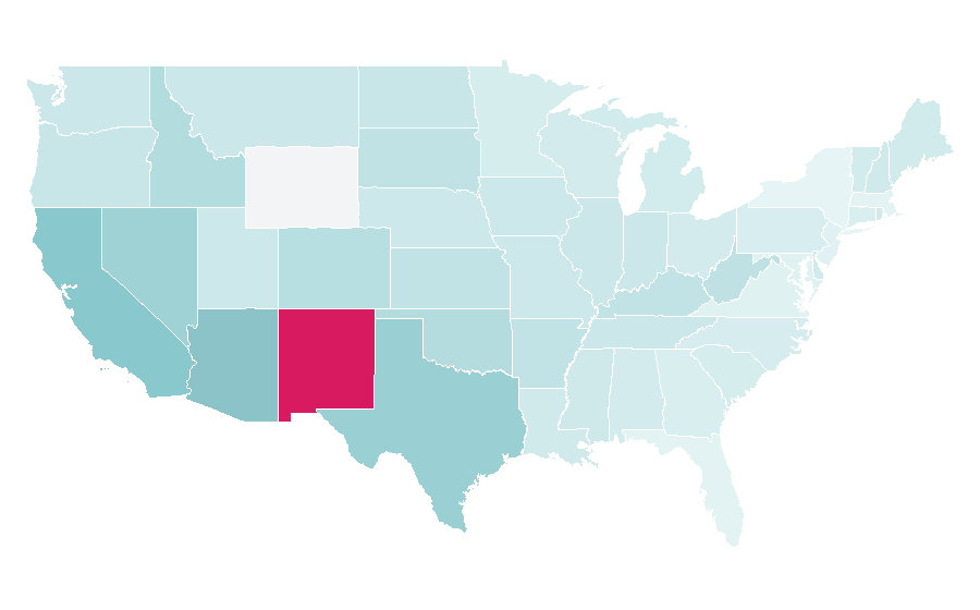 Affinity by region — Mayans MC, United States