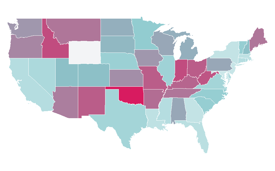 Affinity by region — Mayim Bialik, United States