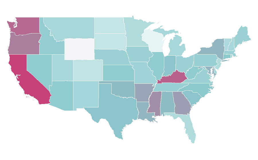 Affinity by region — Mayonnaise, United States