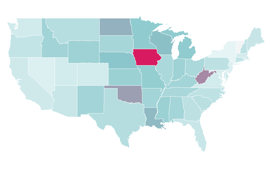 Affinity by region — Maytag, United States