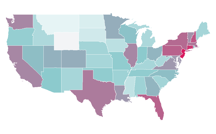Afinidad por región — Mazda, Estados Unidos