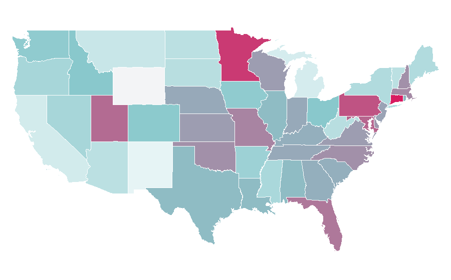 Affinity by region — Mazda CX-9, United States