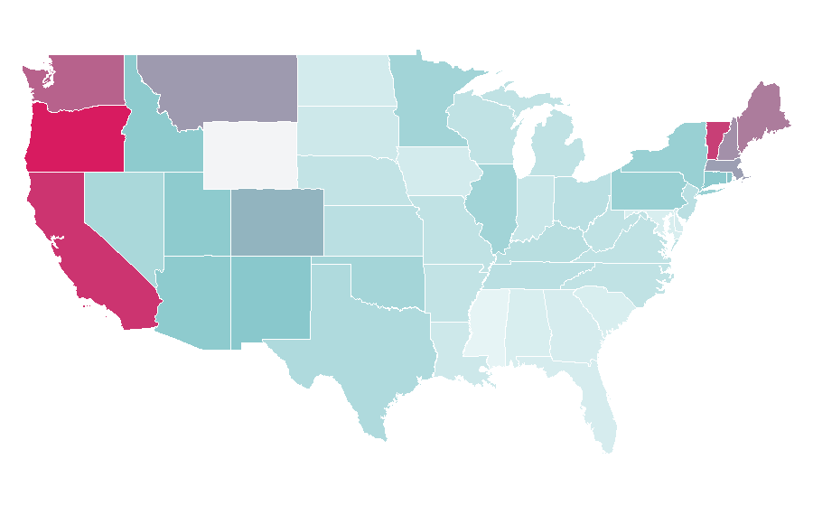 Affinity by region — Mazzy Star, United States