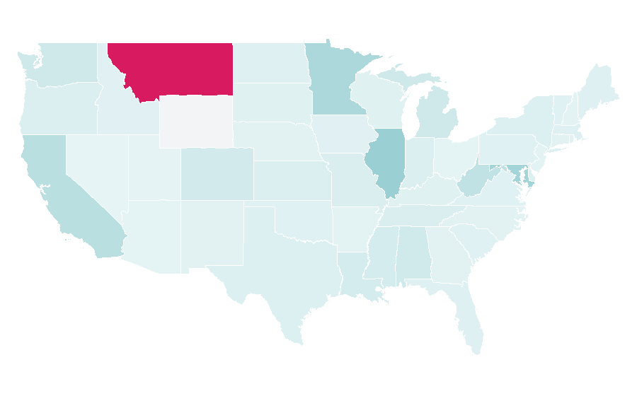 Affinity by region — MCA Inc., United States