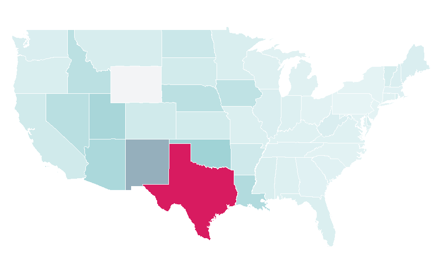 Affinity by region — McAllen, Texas, United States