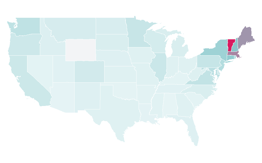 Affinity by region — McGill University, United States