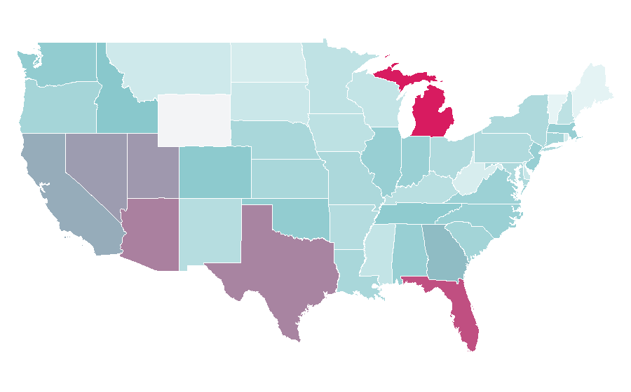 Affinity by region — McLaren, United States