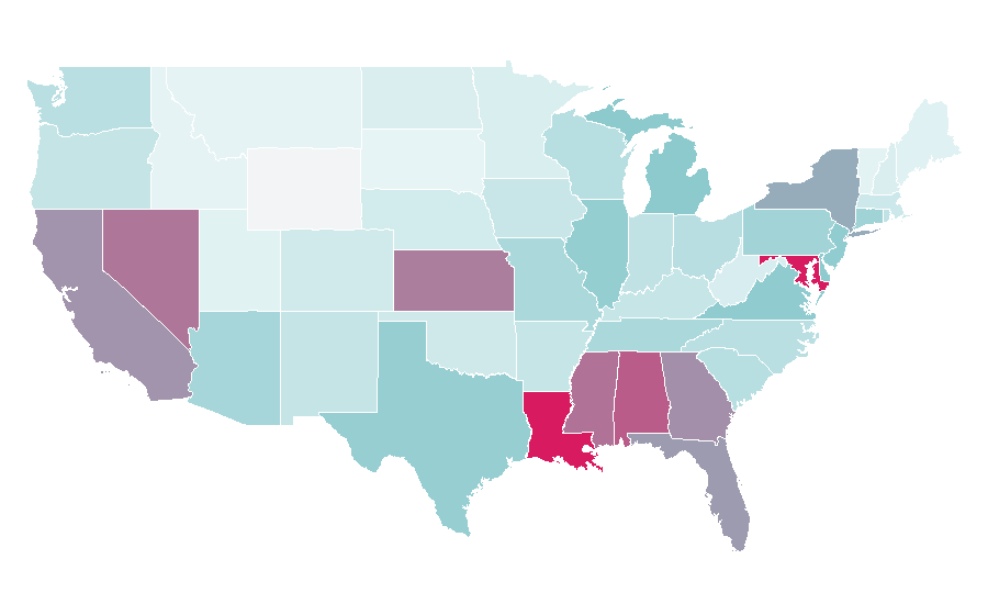 Affinity by region — MCM, United States