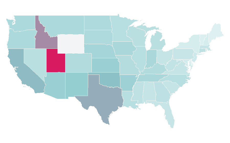 Affinity by region — Me Before You, United States