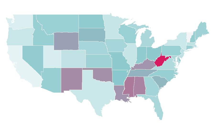 Affinity by region — Meaningful Beauty, United States